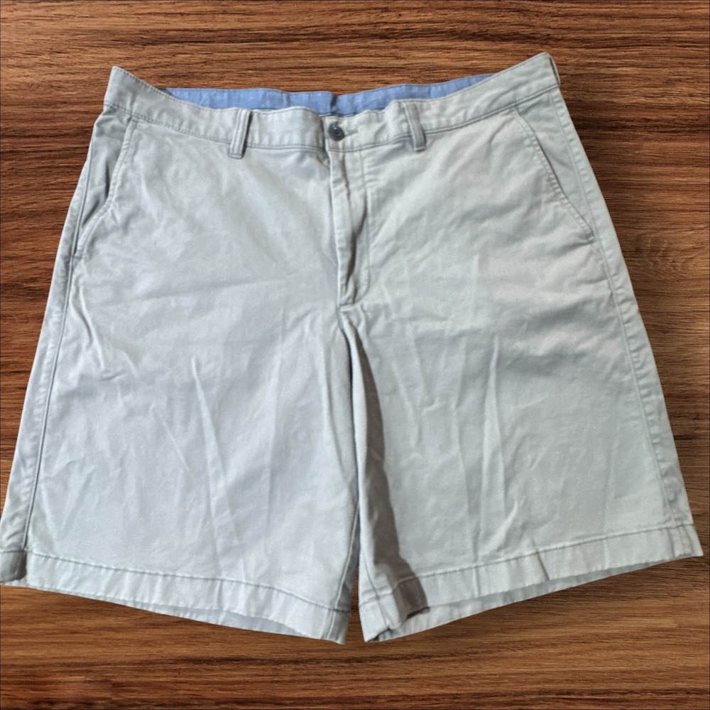L.L.Bean Chino Shorts Men's 40 Grey Standard Fit‎ 503788 Casual Summer Preppy